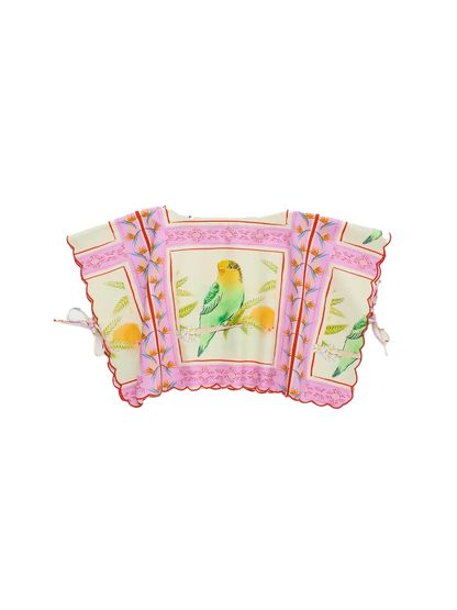 Birds Patchwork Top Maison Mangostan BEBE Concept 