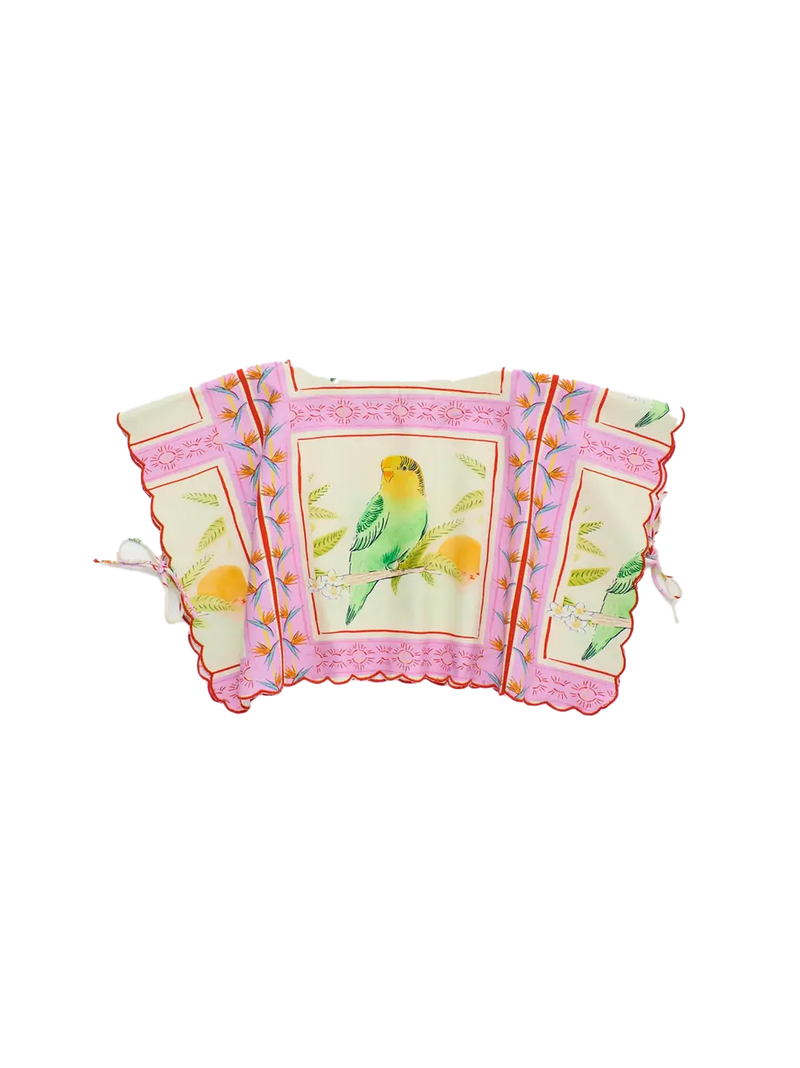 Birds Patchwork Top Maison Mangostan BEBE Concept 