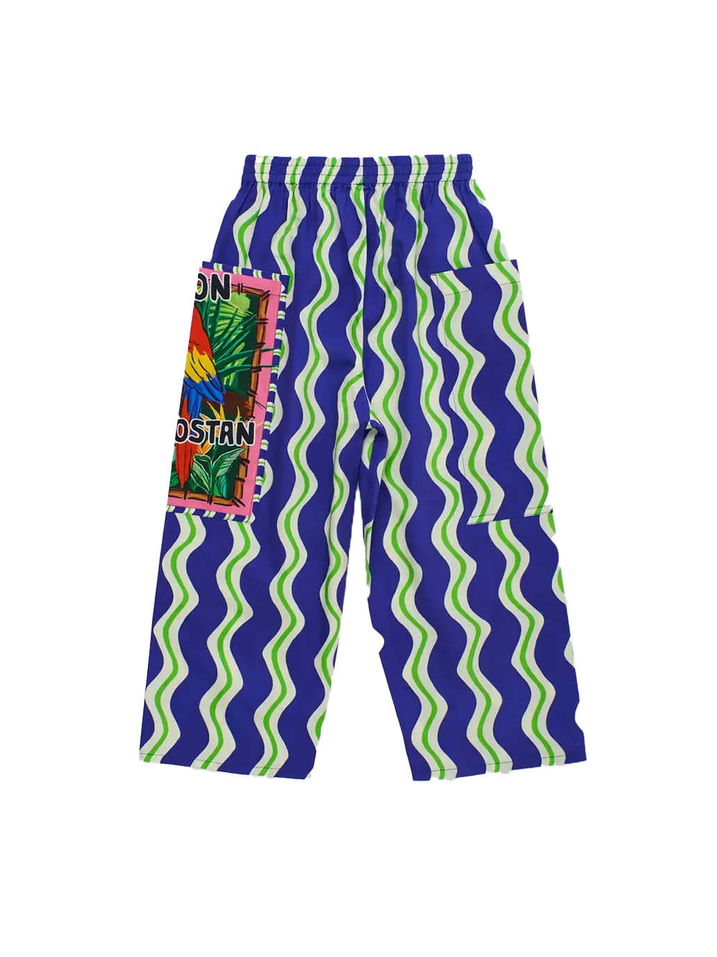 Loros Wavy Pants Navy Blue Maison Mangostan BEBE Concept 