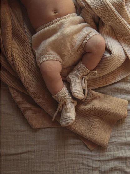 miękkie buciki z wełny merino Hvid BEBE Concept 
