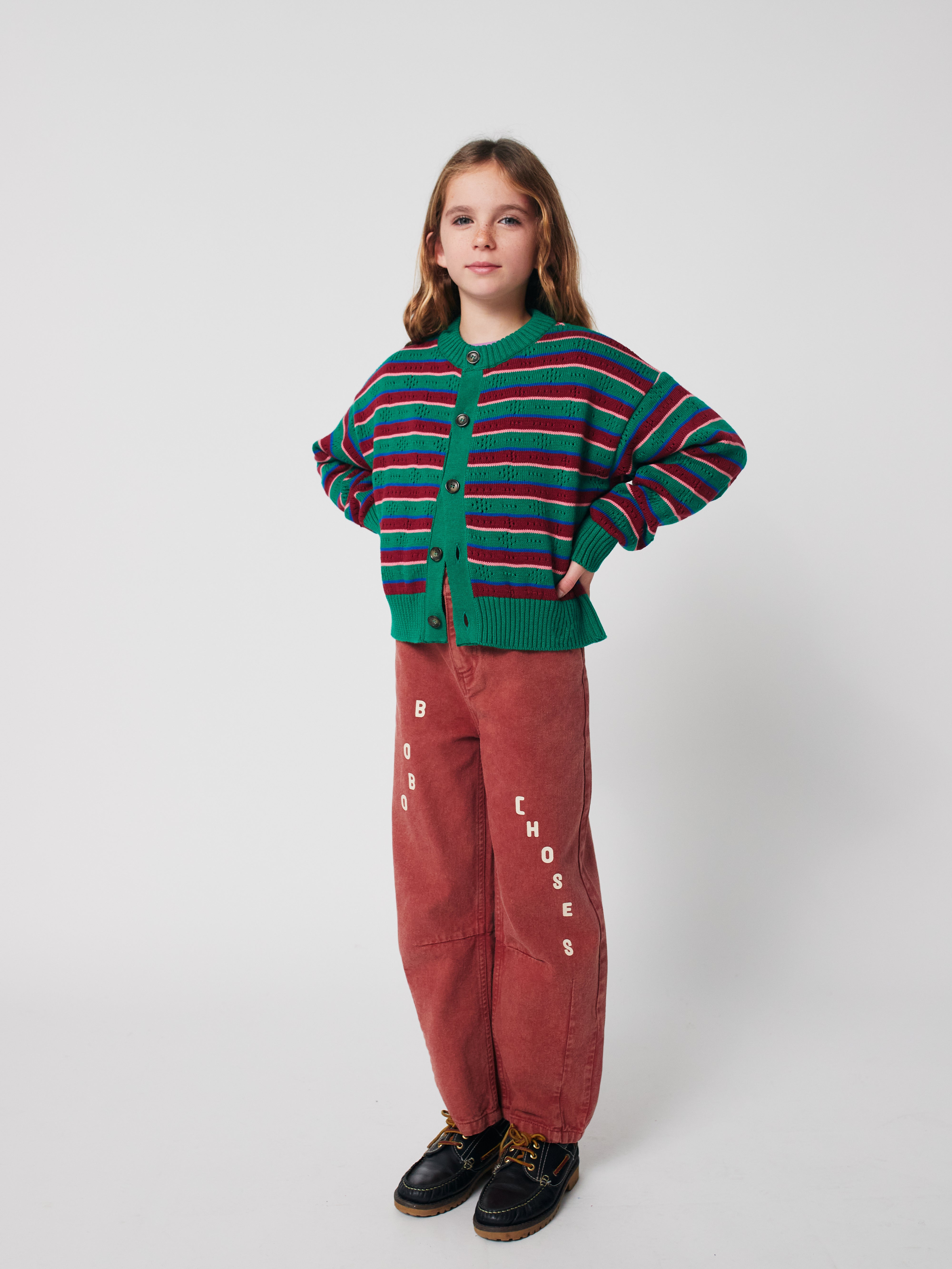 Tic Tac Toe striped cardigan Kids Bobo Choses BEBE Concept 