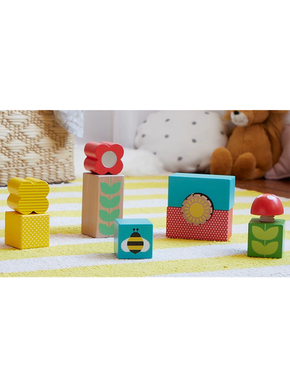 Drewniane klocki sensoryczne Busy Garden Petit Collage BEBE Concept 