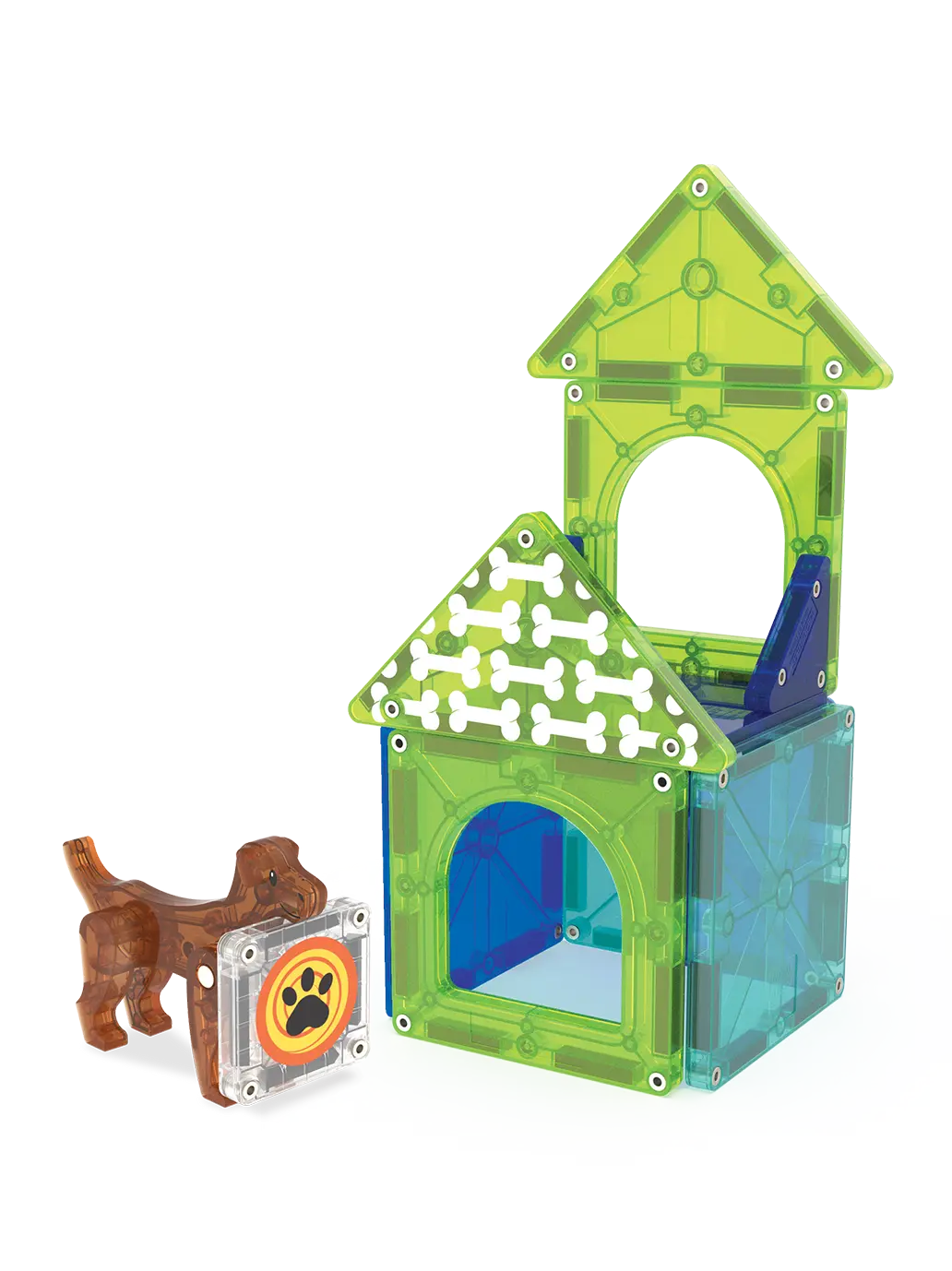 Klocki Magnetyczne Dog House Magna-Tiles BEBE Concept 