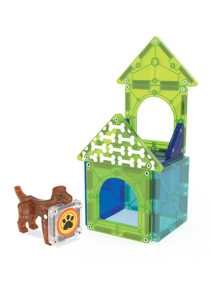 Klocki Magnetyczne Dog House Magna-Tiles BEBE Concept 