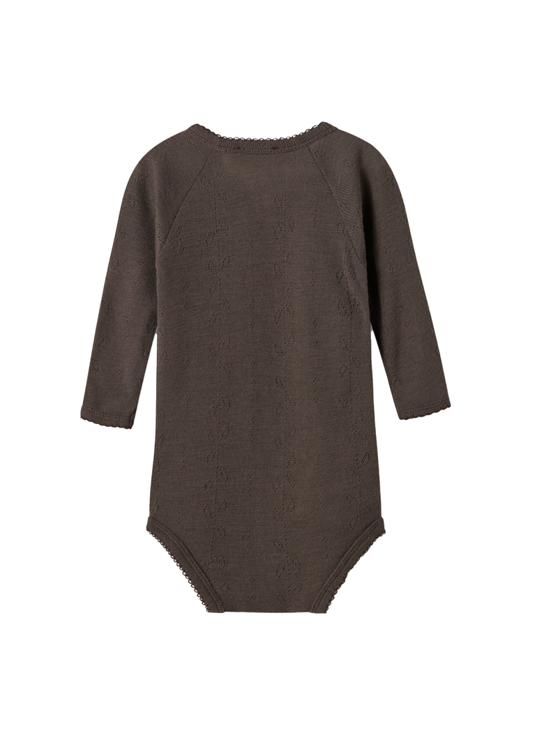 Body kopertowe z wełny merino Belita Pointelle MarMar Copenhagen BEBE Concept 
