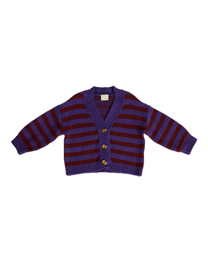 Kardigan Eben Purple Stripe Cardigan Claude&amp;Co BEBE Concept 