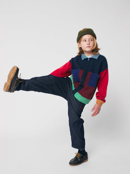 Tic Tac Toe denim pants Kids Bobo Choses BEBE Concept 