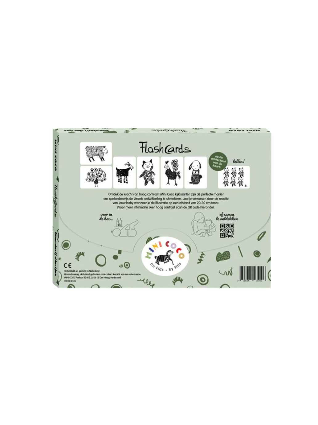 Karty kontrastowe dla niemowląt Mini Coco BEBE Concept 