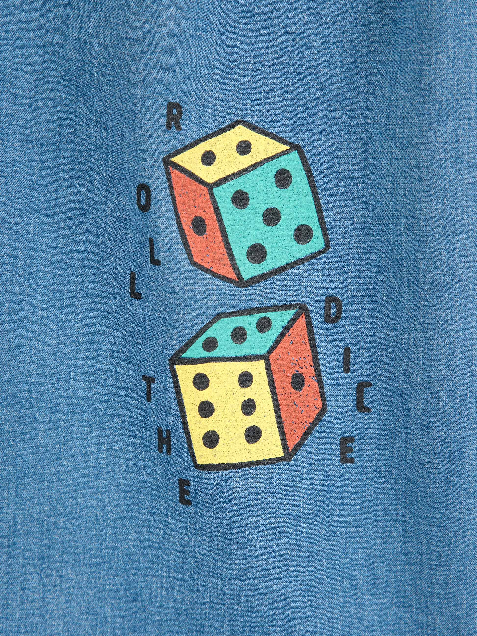Roll The Dice light denim pants Baby Bobo Choses BEBE Concept 
