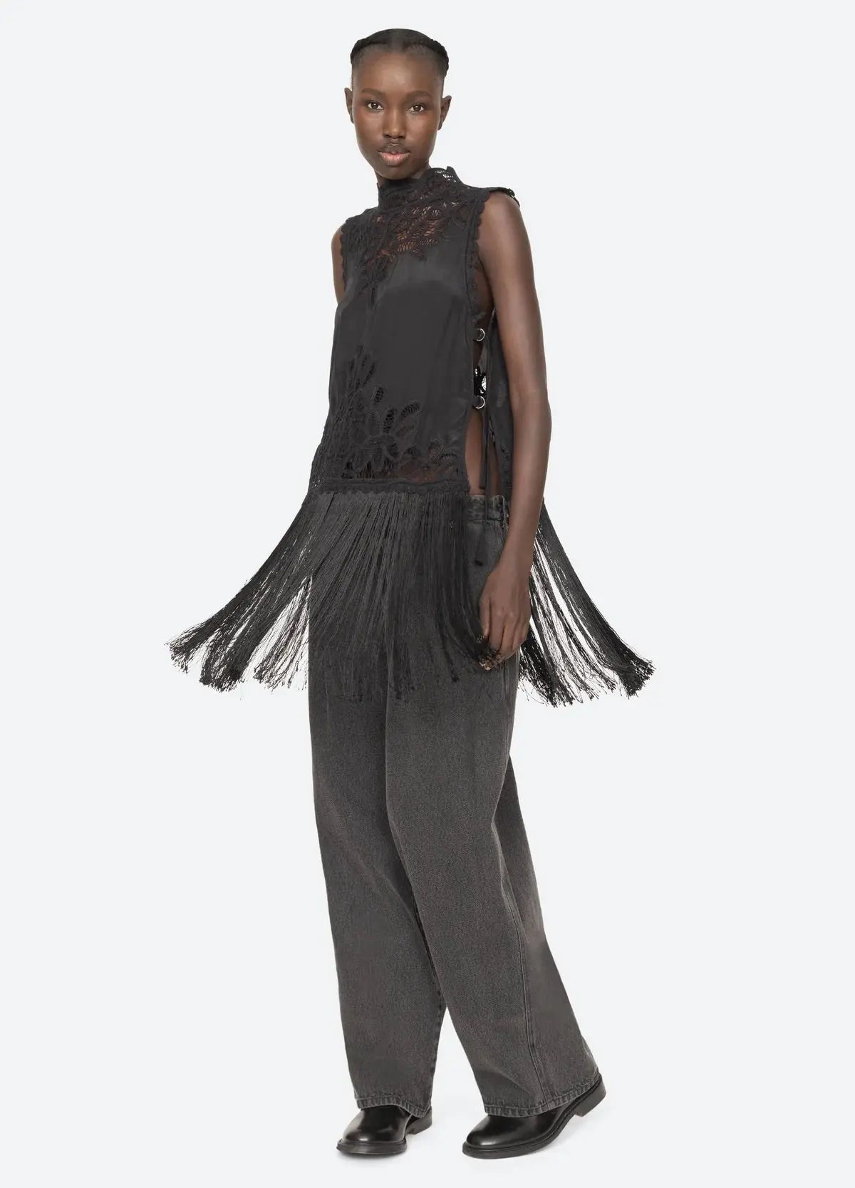 Adelina Battenberg lace vest SEA New York BEBE Concept 
