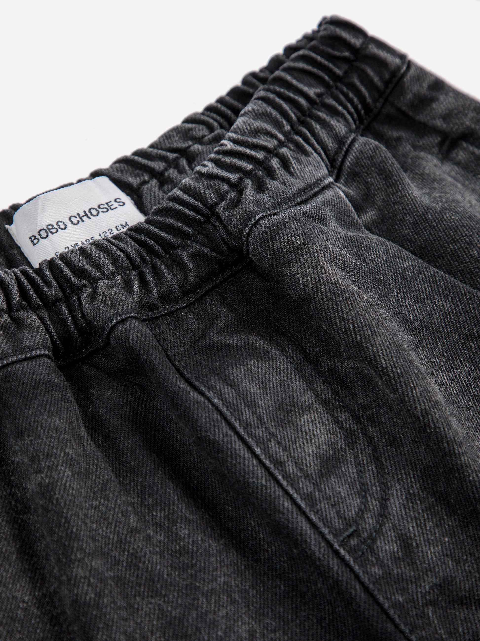 Spodenki Smiling black denim bermuda shorts Bobo Choses BEBE Concept 
