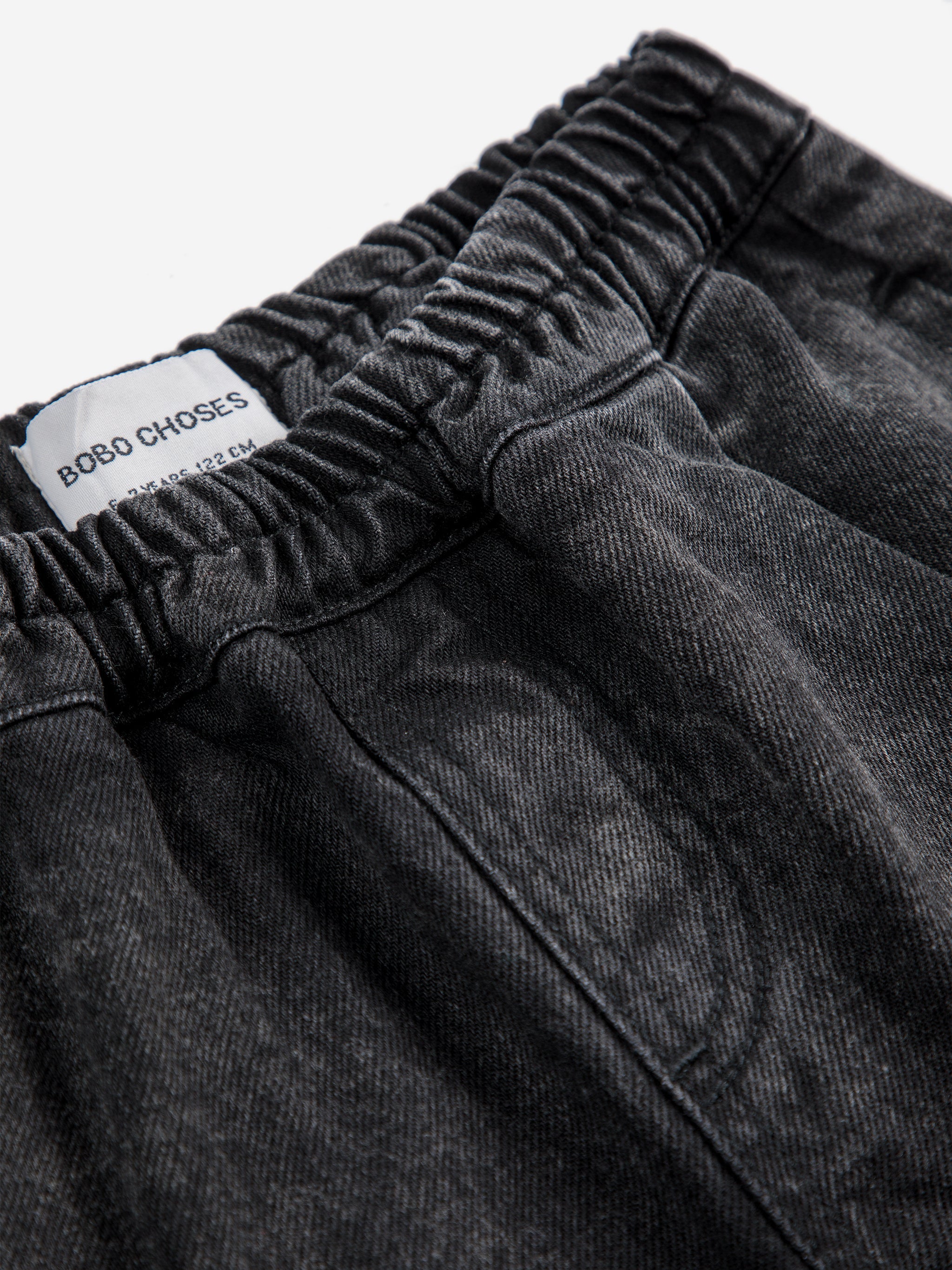 Spodenki Smiling black denim bermuda shorts Bobo Choses BEBE Concept 