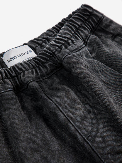 Spodenki Smiling black denim bermuda shorts Bobo Choses BEBE Concept 