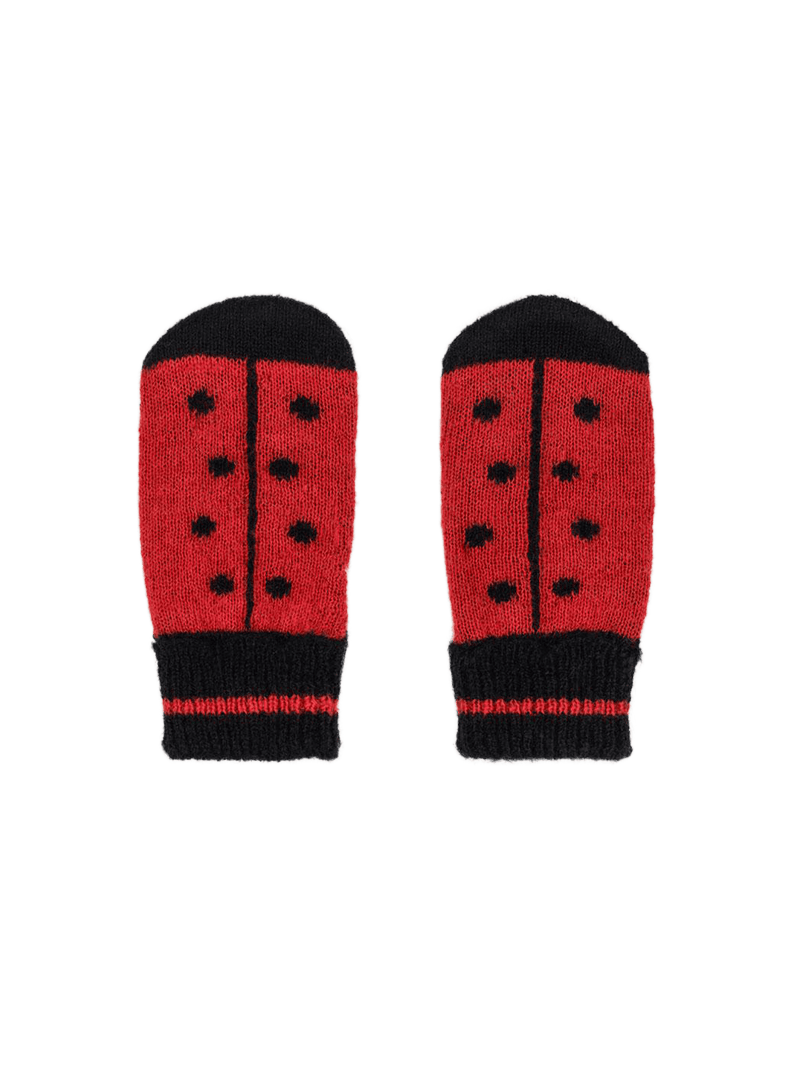 Rękawiczki merino Ladybug mittens Konges Slojd BEBE Concept 