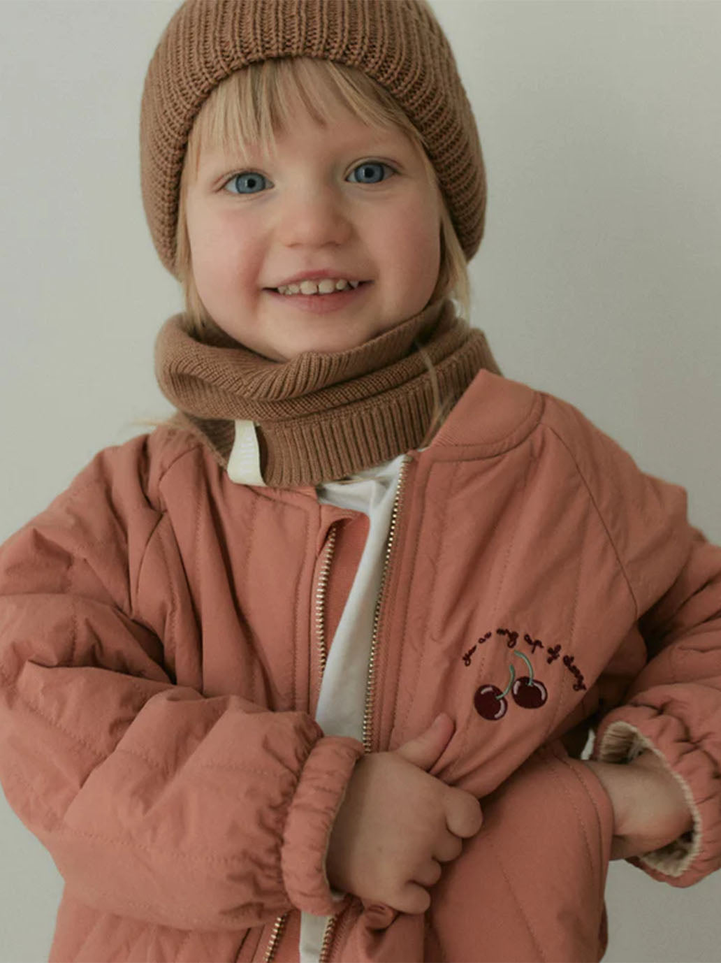 Cienki komin z wełny merino Fine Loop Scarf Mille Family BEBE Concept 