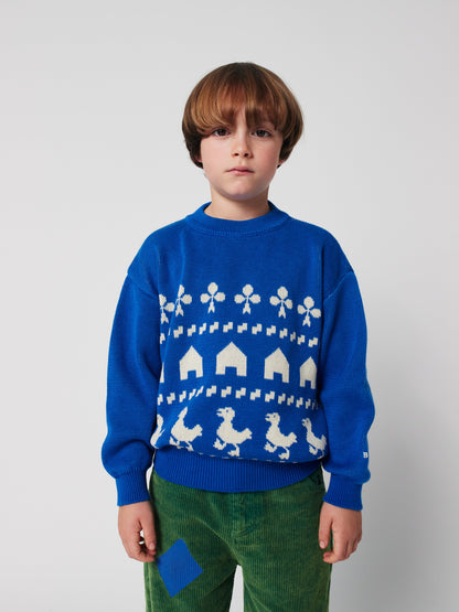 Farm jacquard jumper Kids Bobo Choses BEBE Concept 