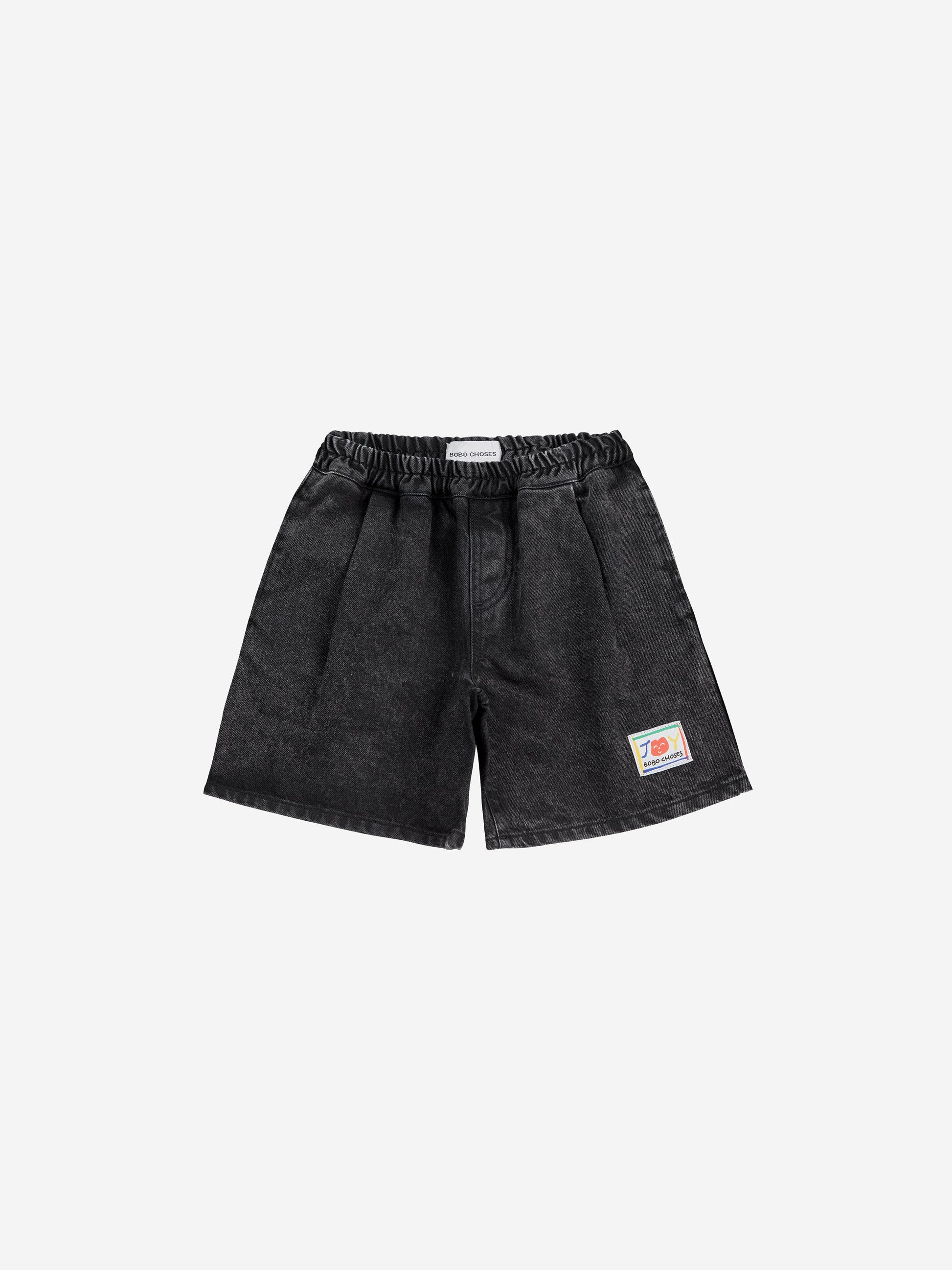 Spodenki Smiling black denim bermuda shorts Bobo Choses BEBE Concept 