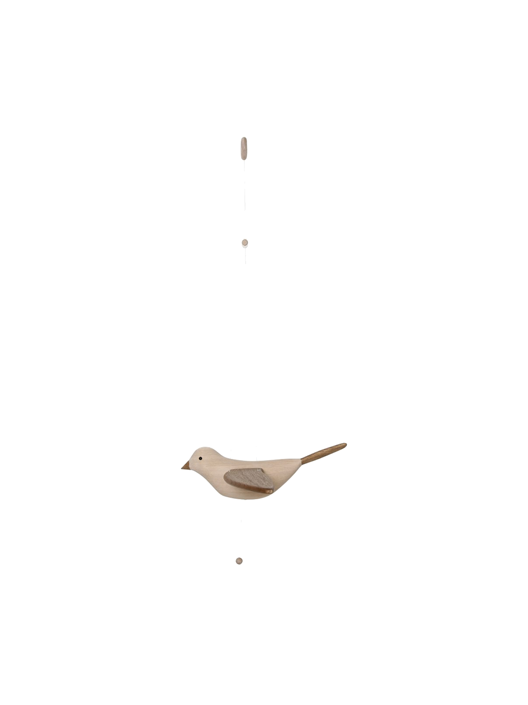 Ruchomy mobil drewniany ptak Koko Bird Kas Kopenhagen BEBE Concept 