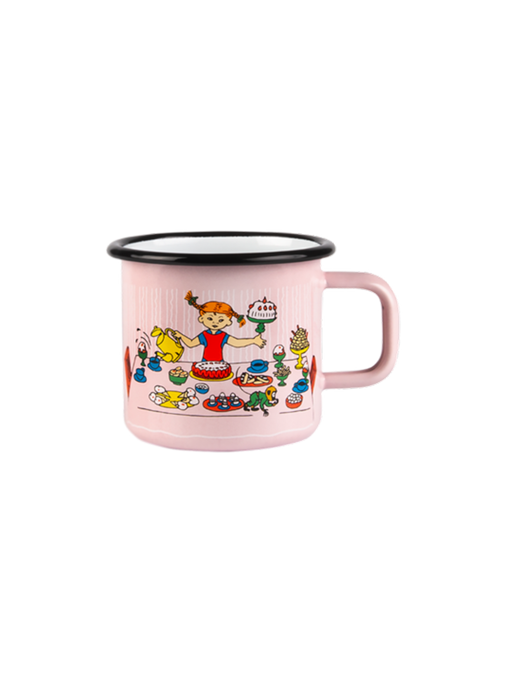 Emaliowany kubek retro Pippi 3.7 dl Muurla BEBE Concept 