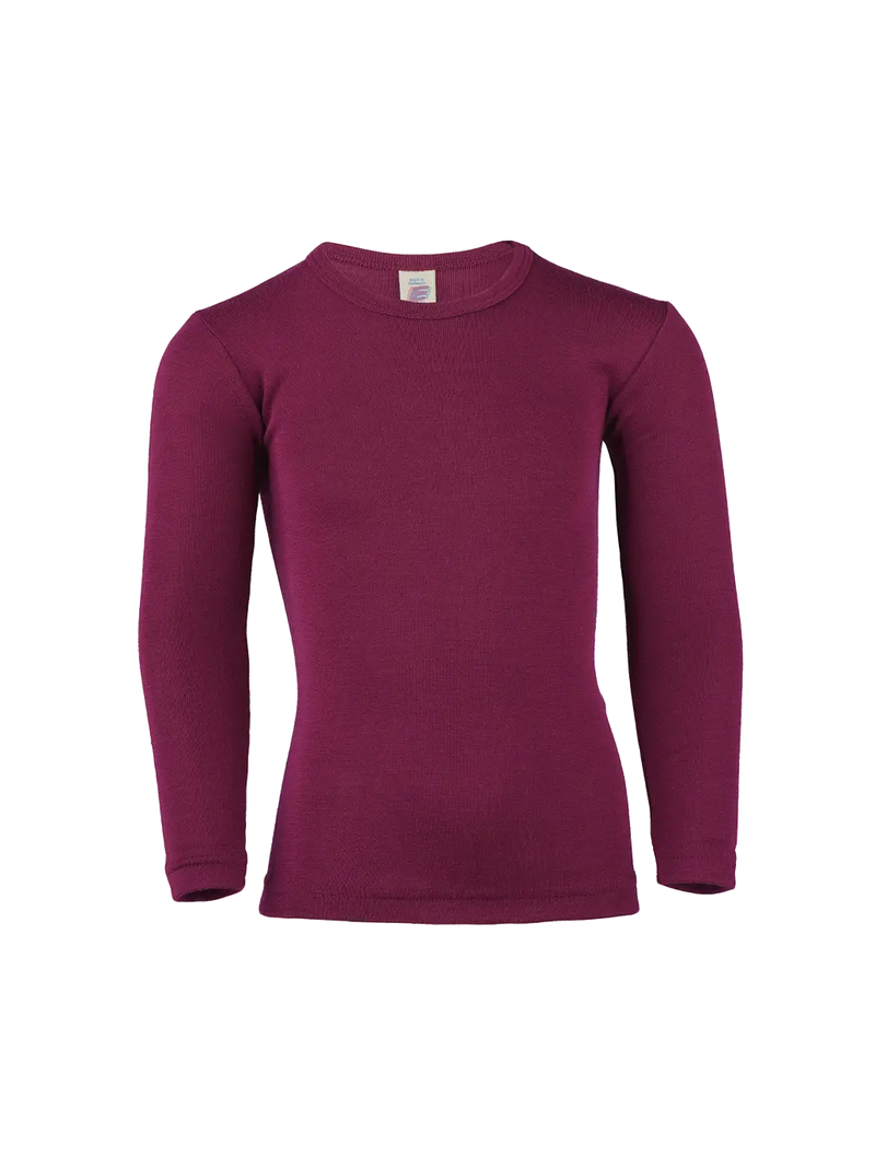 Koszulka longsleeve z wełny merino i jedwabiu Engel Natur BEBE Concept 