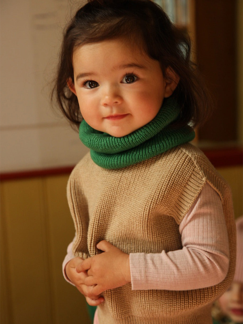 Kamizelka merino Harvey Hvid BEBE Concept 