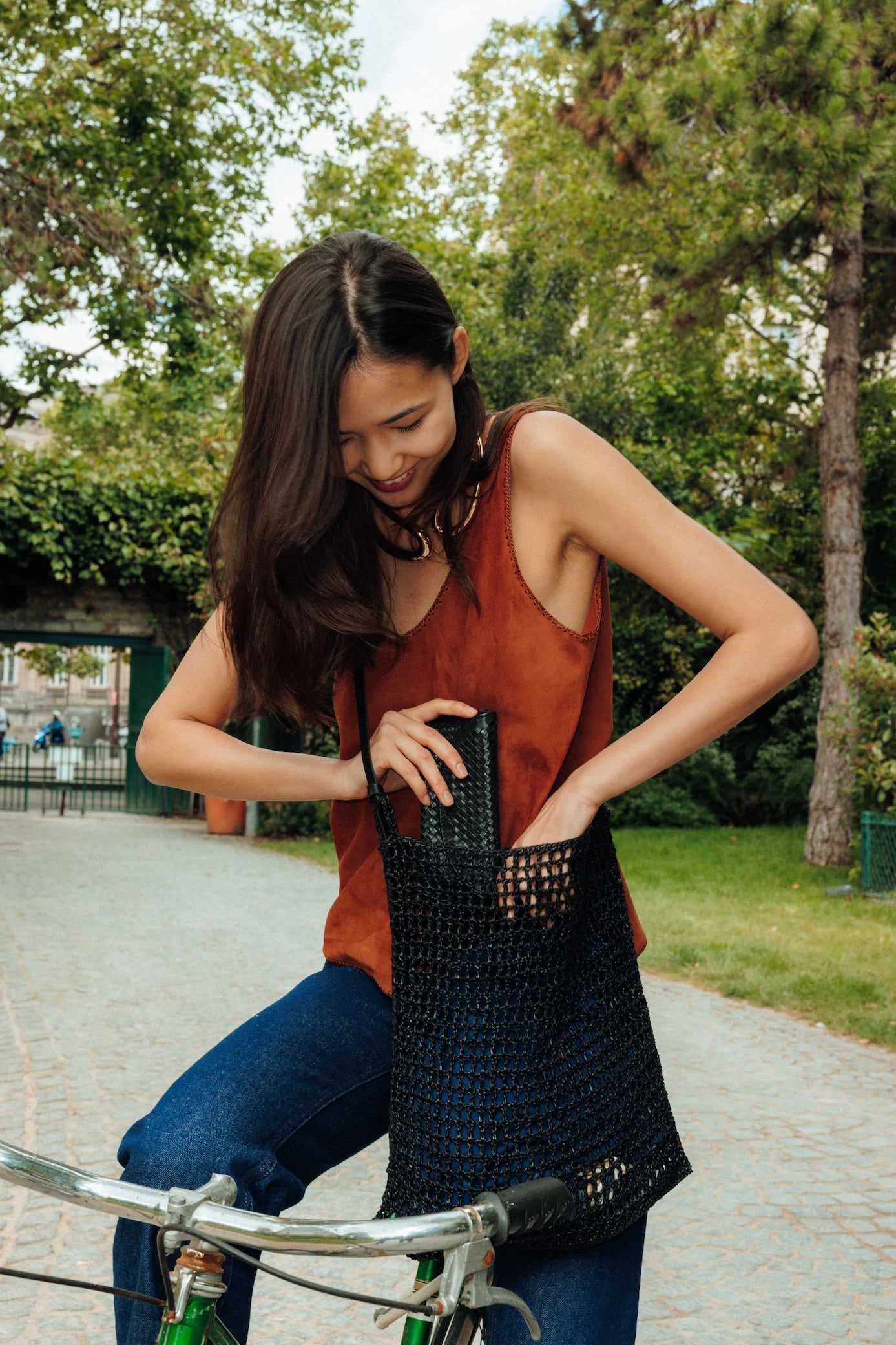 Skórzana pleciona torba Knit Hobo Dragon Diffusion BEBE Concept 