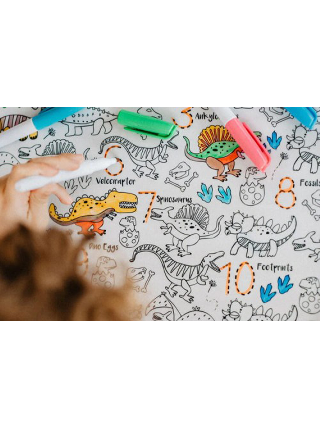 Duża mata silikonowa do wielokrotnego kolorowania HeyDoodle BEBE Concept 