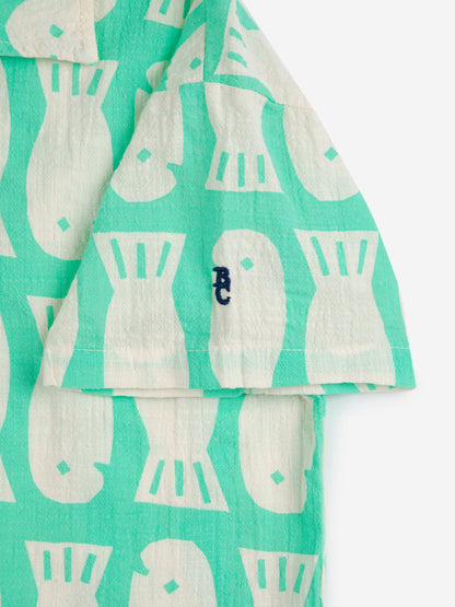 Koszulka Lucky Fish all over woven shirt Bobo Choses BEBE Concept 