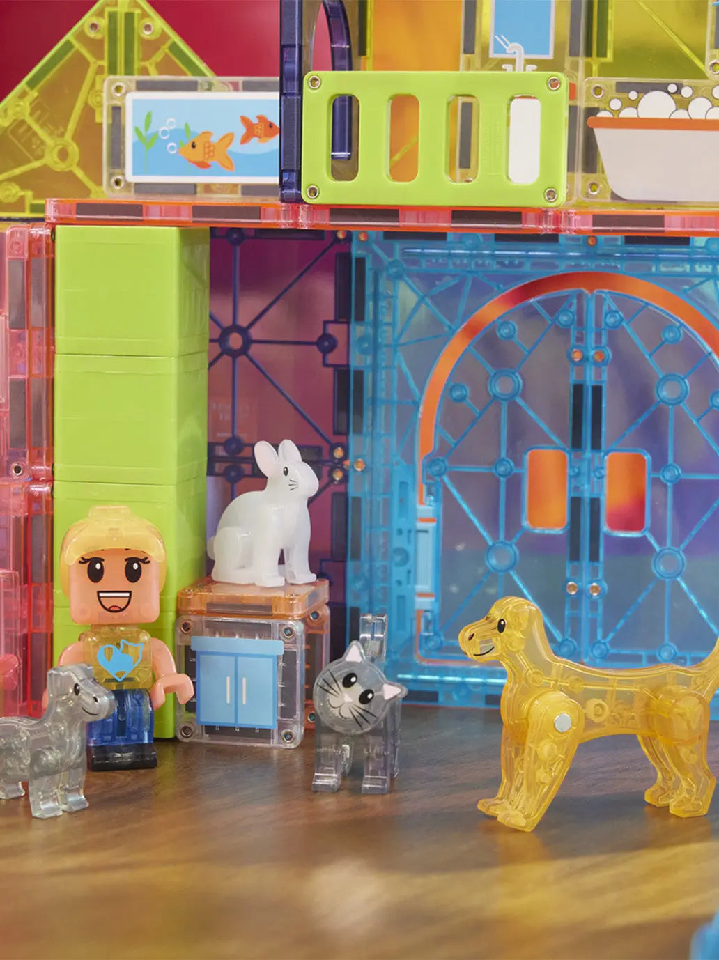 Klocki Magnetyczne Pet Playhouse Magna-Tiles BEBE Concept 