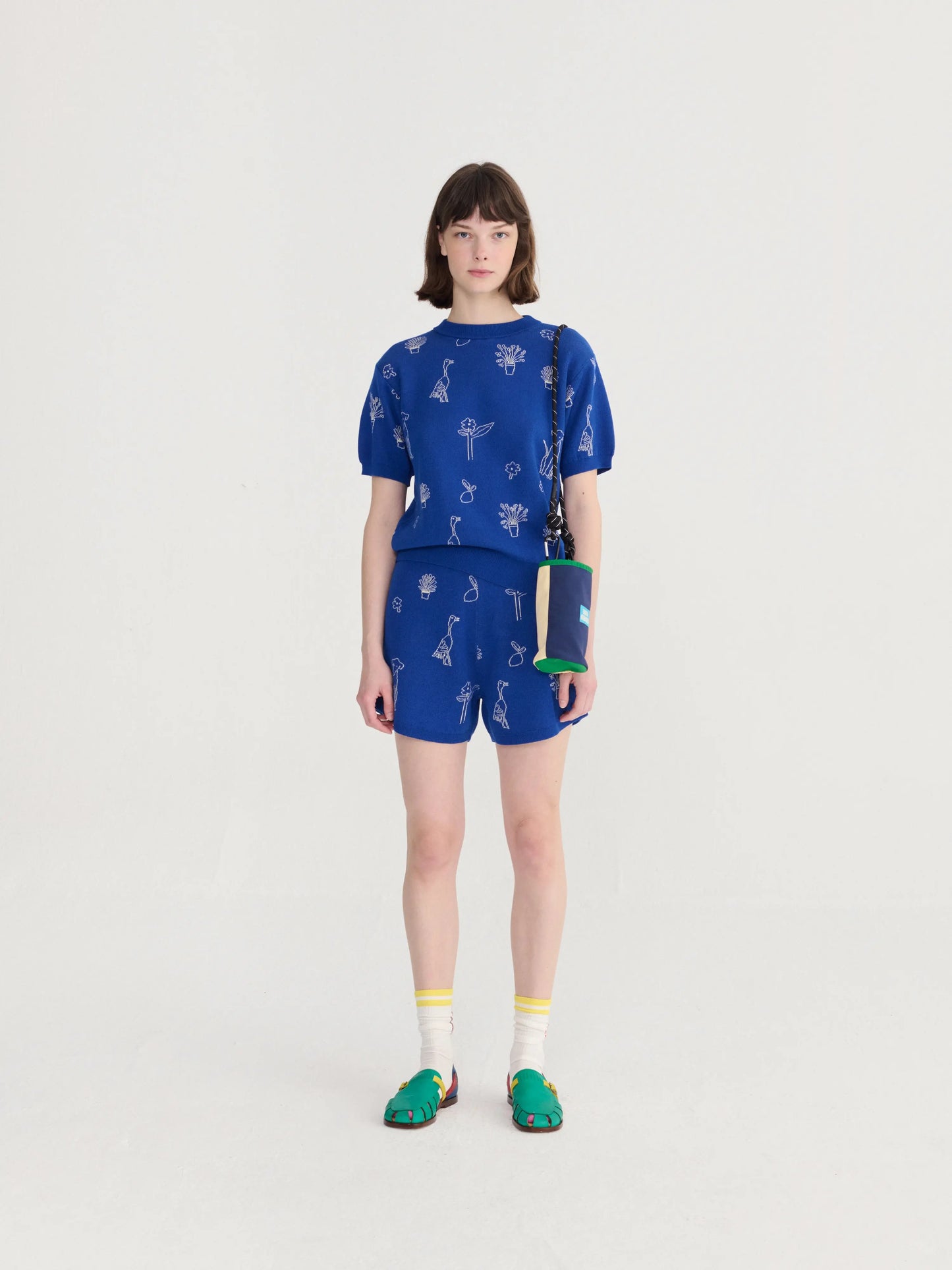 Summer trip jacquard knitted shorts Bobo Choses BEBE Concept 