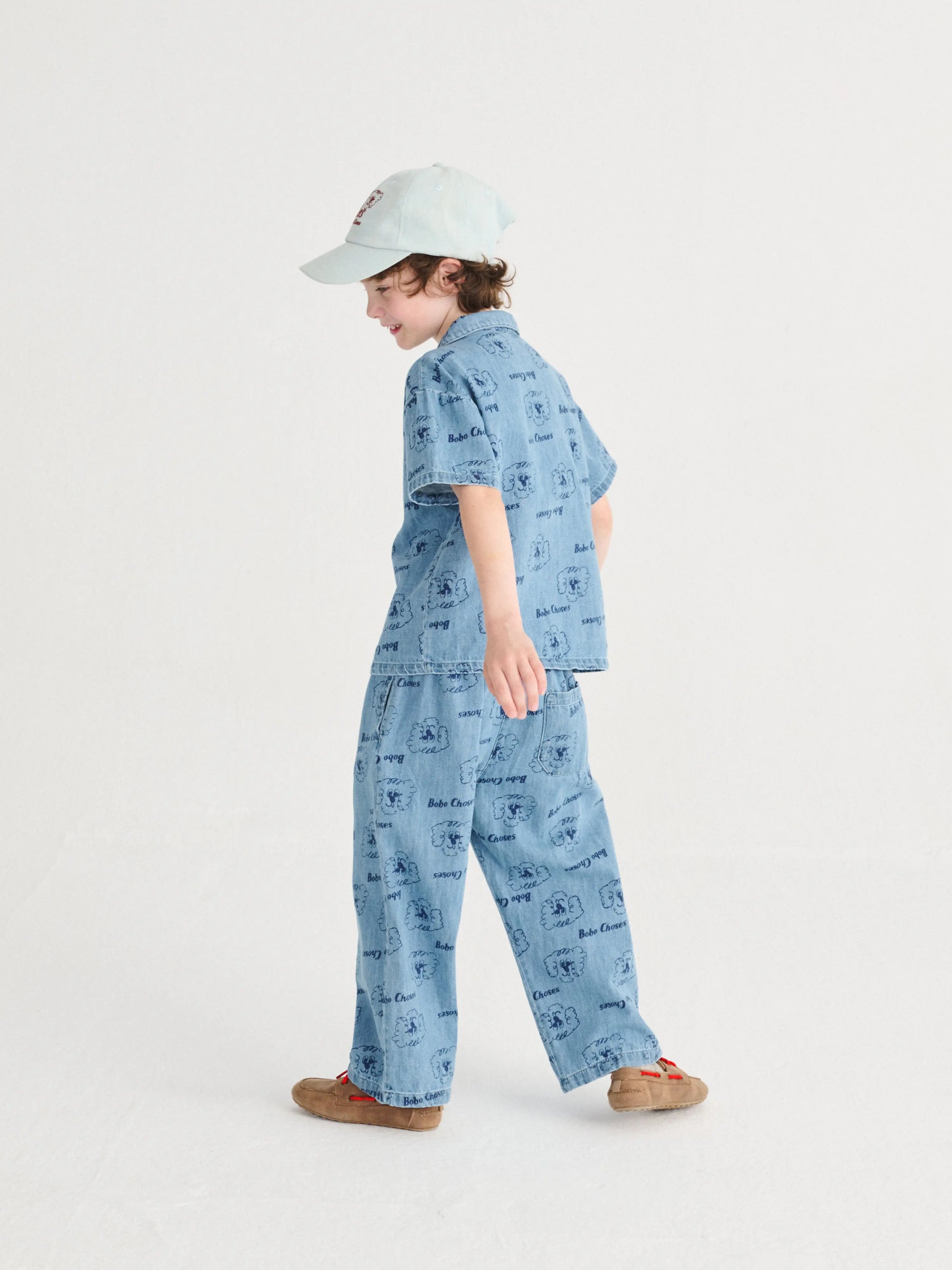 Spodnie Pickles The Dog all over light denim pants Bobo Choses BEBE Concept 