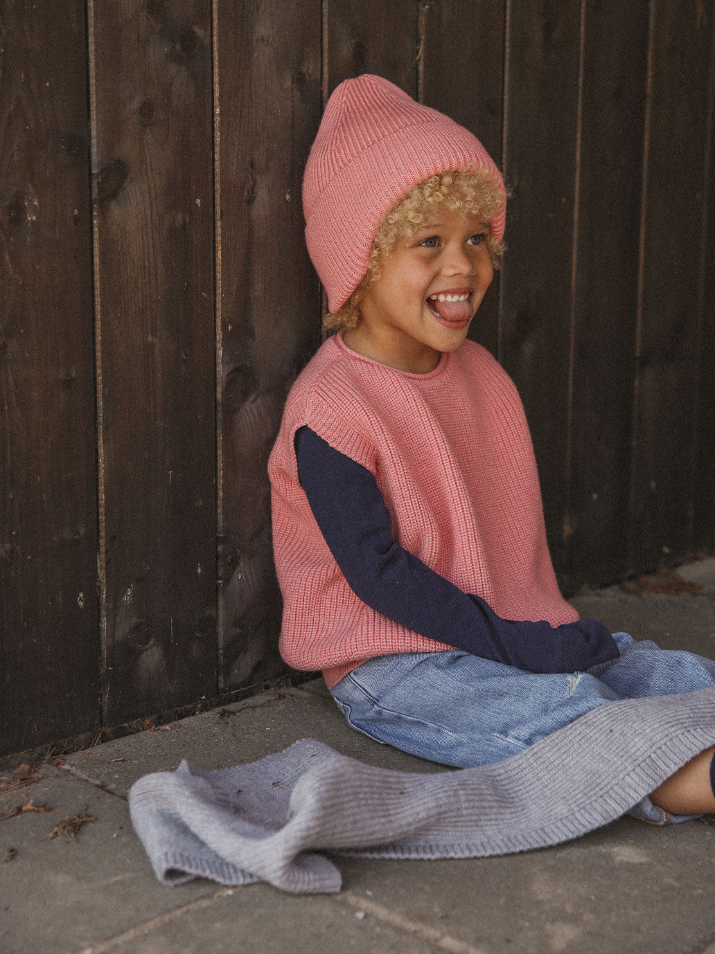 Kamizelka merino Harvey Hvid BEBE Concept 