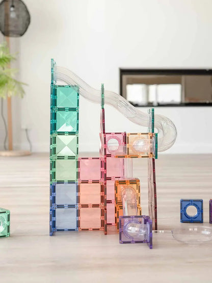 Klocki magnetyczne kulodrom Pastel Ball Run Expansion Pack Connetix BEBE Concept 