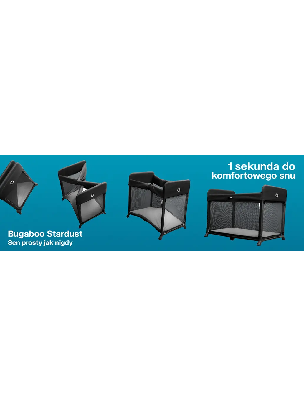 składane łóżeczko podróżne Stardust Bugaboo BEBE Concept 