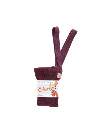 rajstopy z organicznej bawełny z szelkami w stylu vintage Silly Silas BEBE Concept 