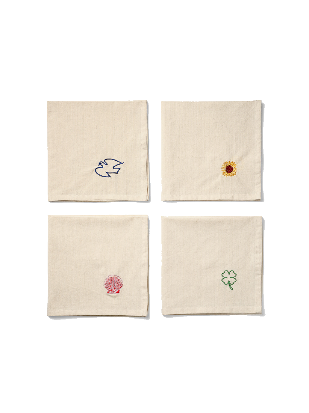 Zestaw bawełnianych serwetek Napkin Set Midnatt BEBE Concept 