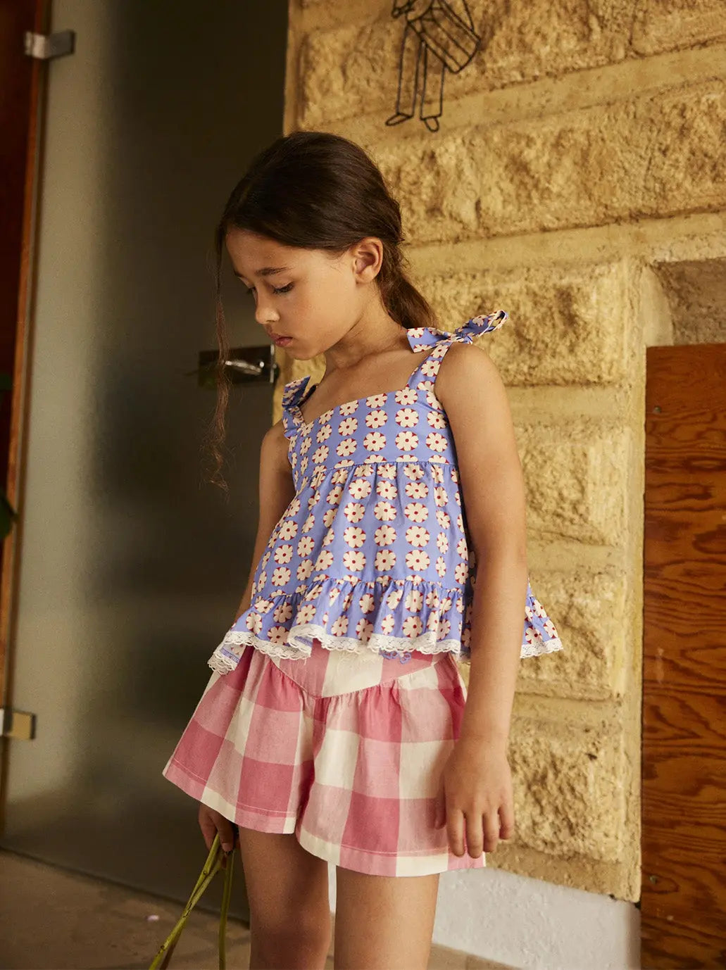 Marlow short Check Rose Hello Simone BEBE Concept 