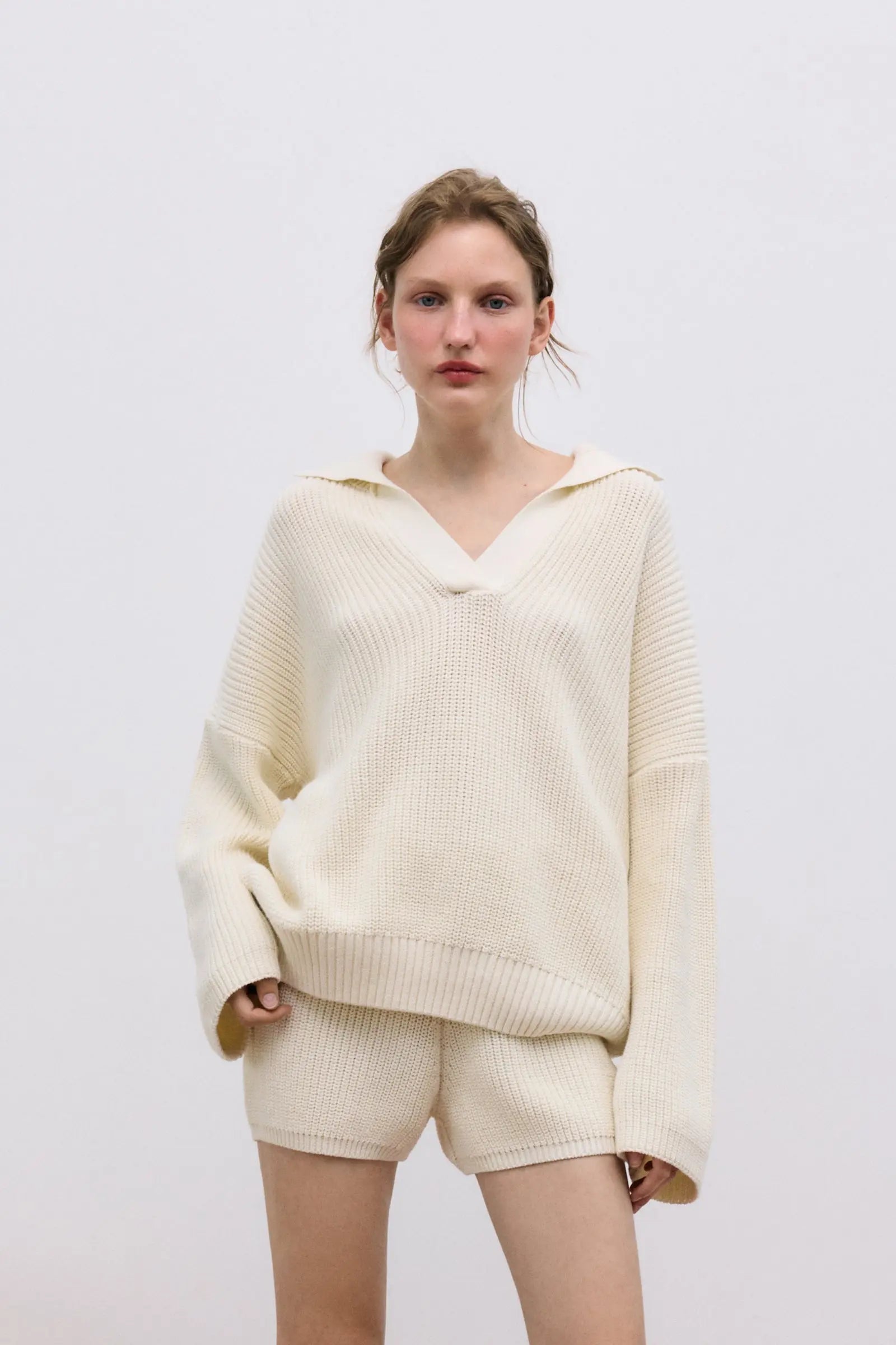 Lotus Woman Polo Ecru The New Society BEBE Concept 