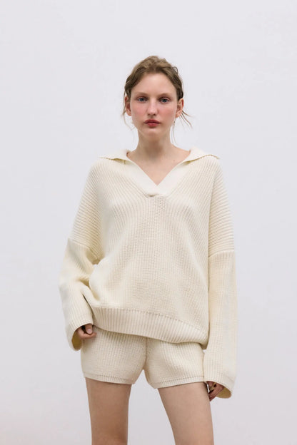 Lotus Woman Polo Ecru The New Society BEBE Concept 