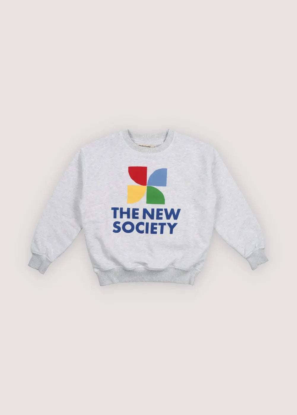 TNS Logo Sweatshirt Light Grey Melange The New Society BEBE Concept 