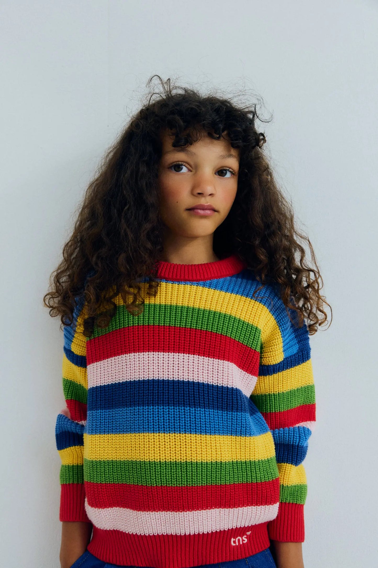 Canela Jumper Tulip Red Multicolor Stripes The New Society BEBE Concept 