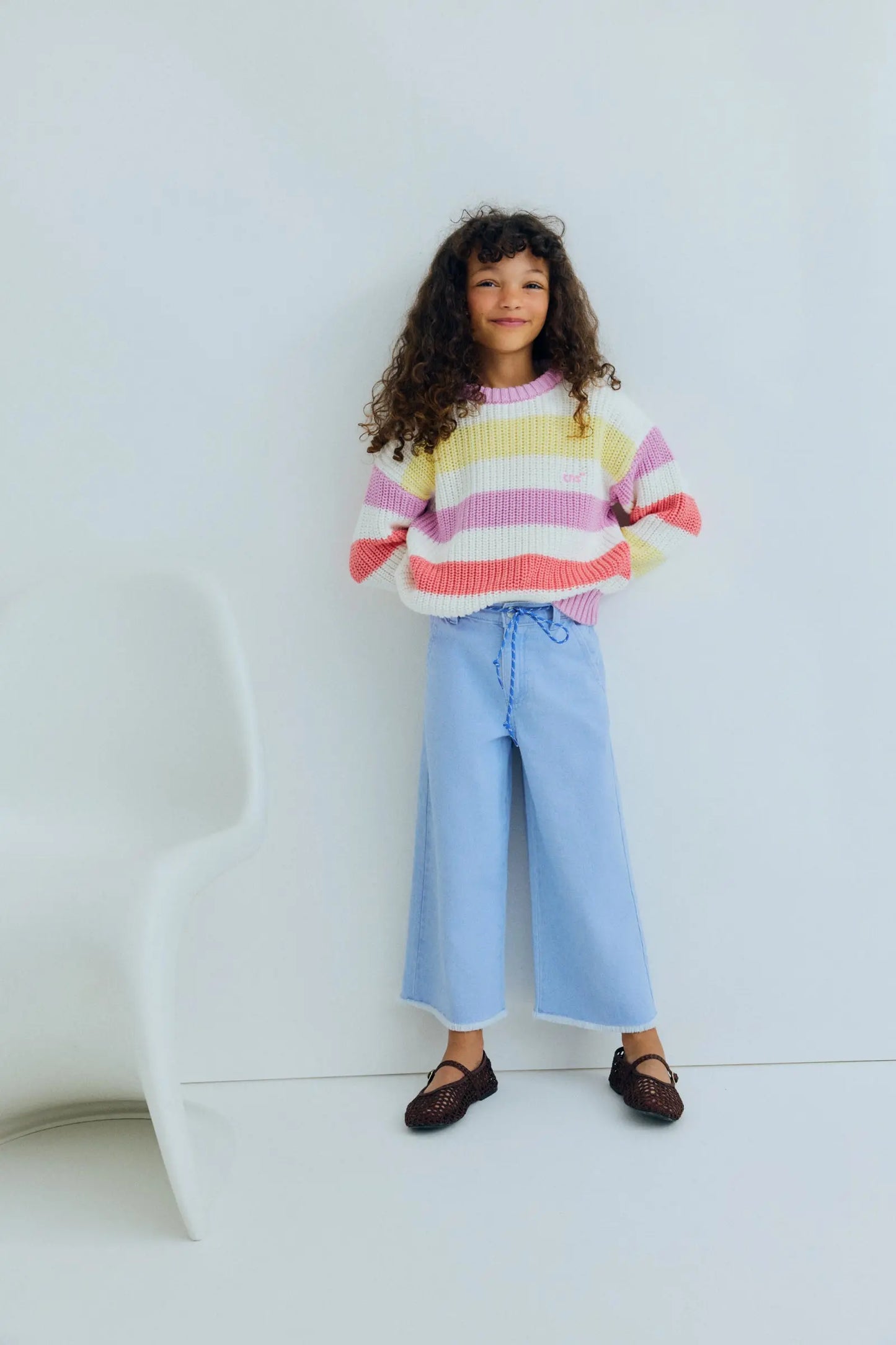 Celosia Jumper Pink Lavander Stripes The New Society BEBE Concept 