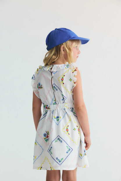 Jacinthe Dress Multicolor Embroidery The New Society BEBE Concept 