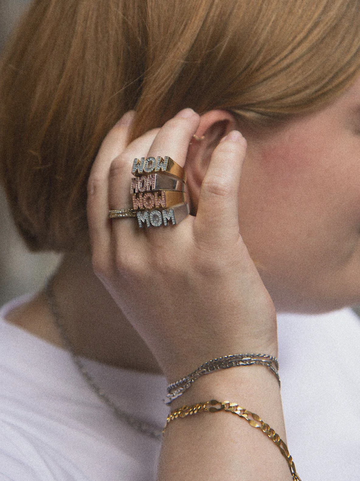 Pierścionek sygnet MOM Ring Maria Black BEBE Concept 