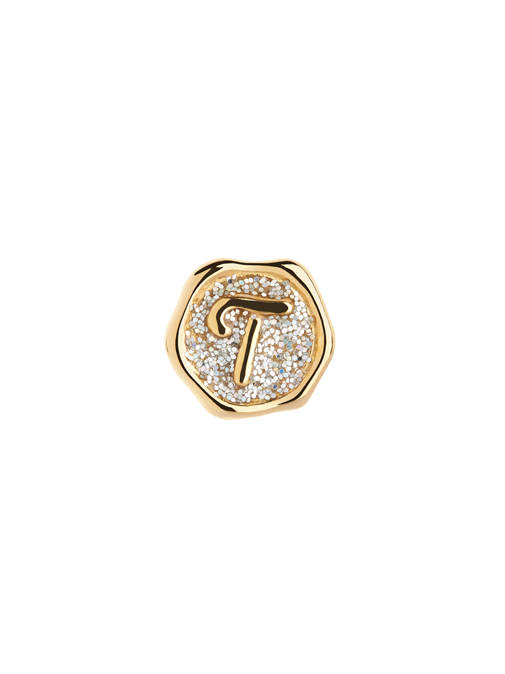 Pozłacany element POP coin z literą Gold Disco Maria Black BEBE Concept 